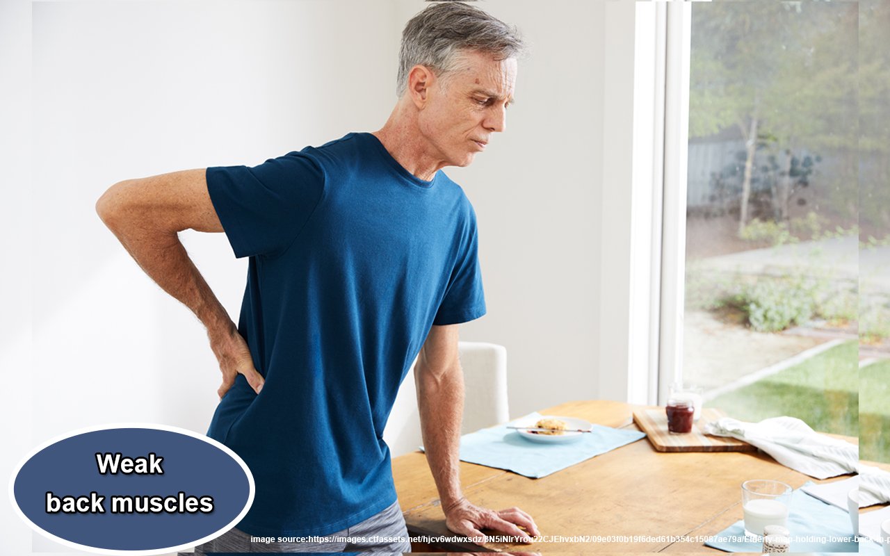 Weak back muscles