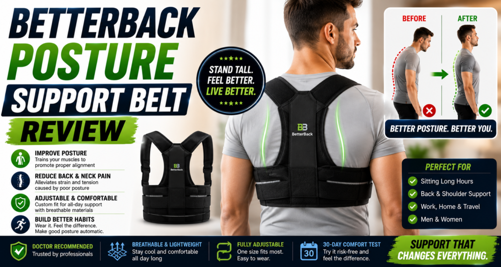 BetterBack Posture Support Belt Review