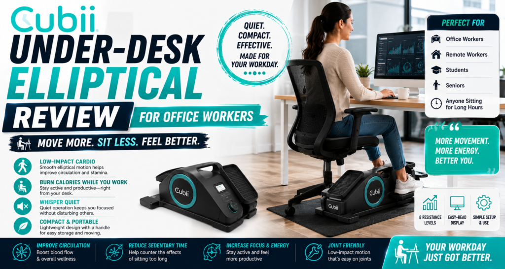 Cubii Under-Desk Elliptical Review for Office Workers