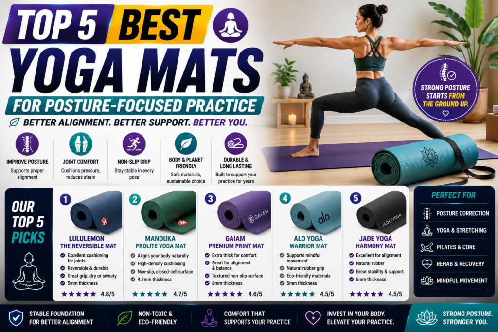 Top 5 Best Yoga Mats for Posture-Focused Practice